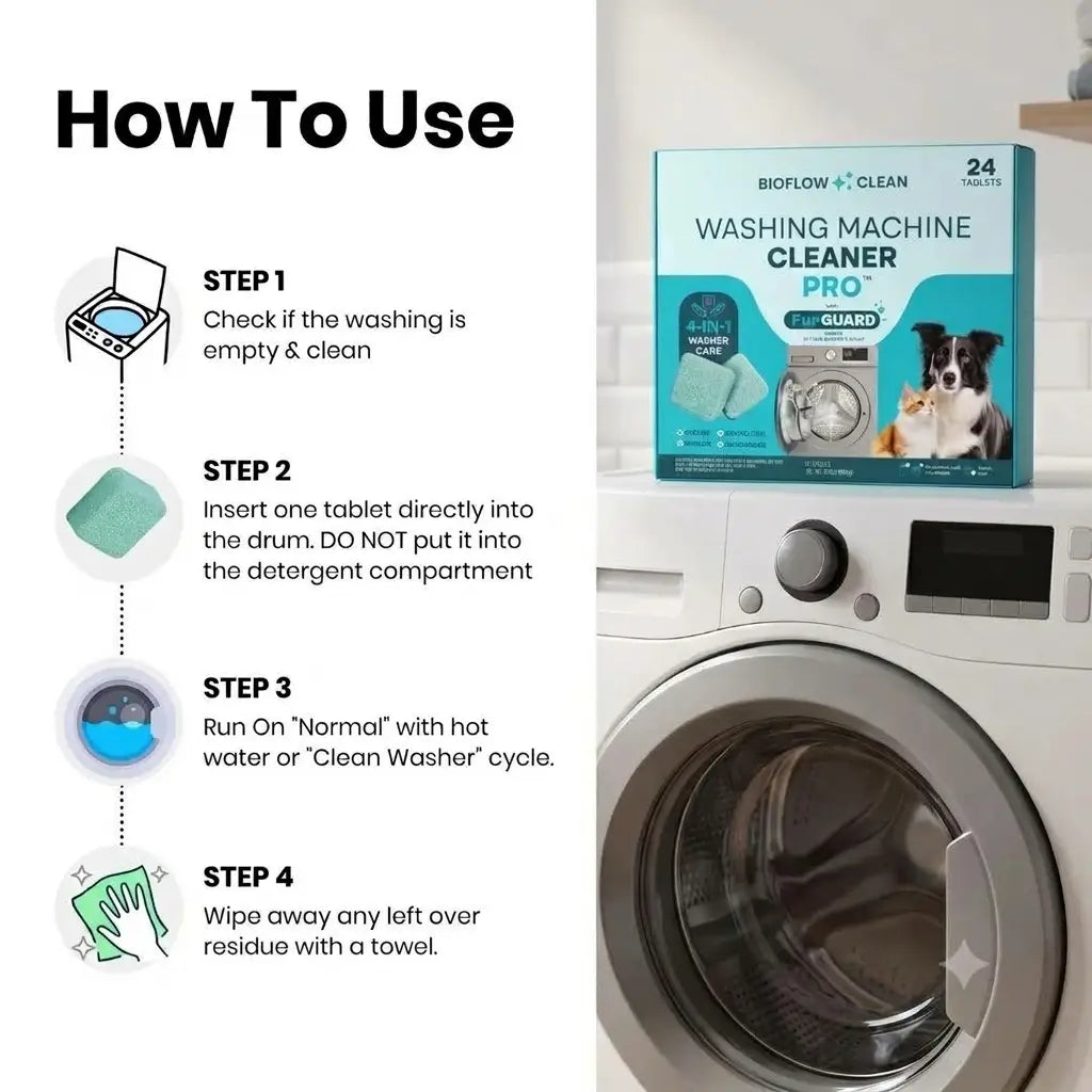 BioFlow Washing Machine Cleaner